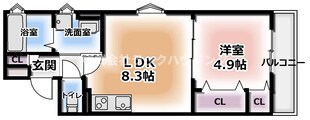 クレアール大久保町の物件間取画像